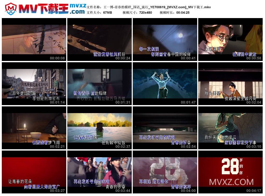 王一博-青春的模样_国语_流行_YE700619